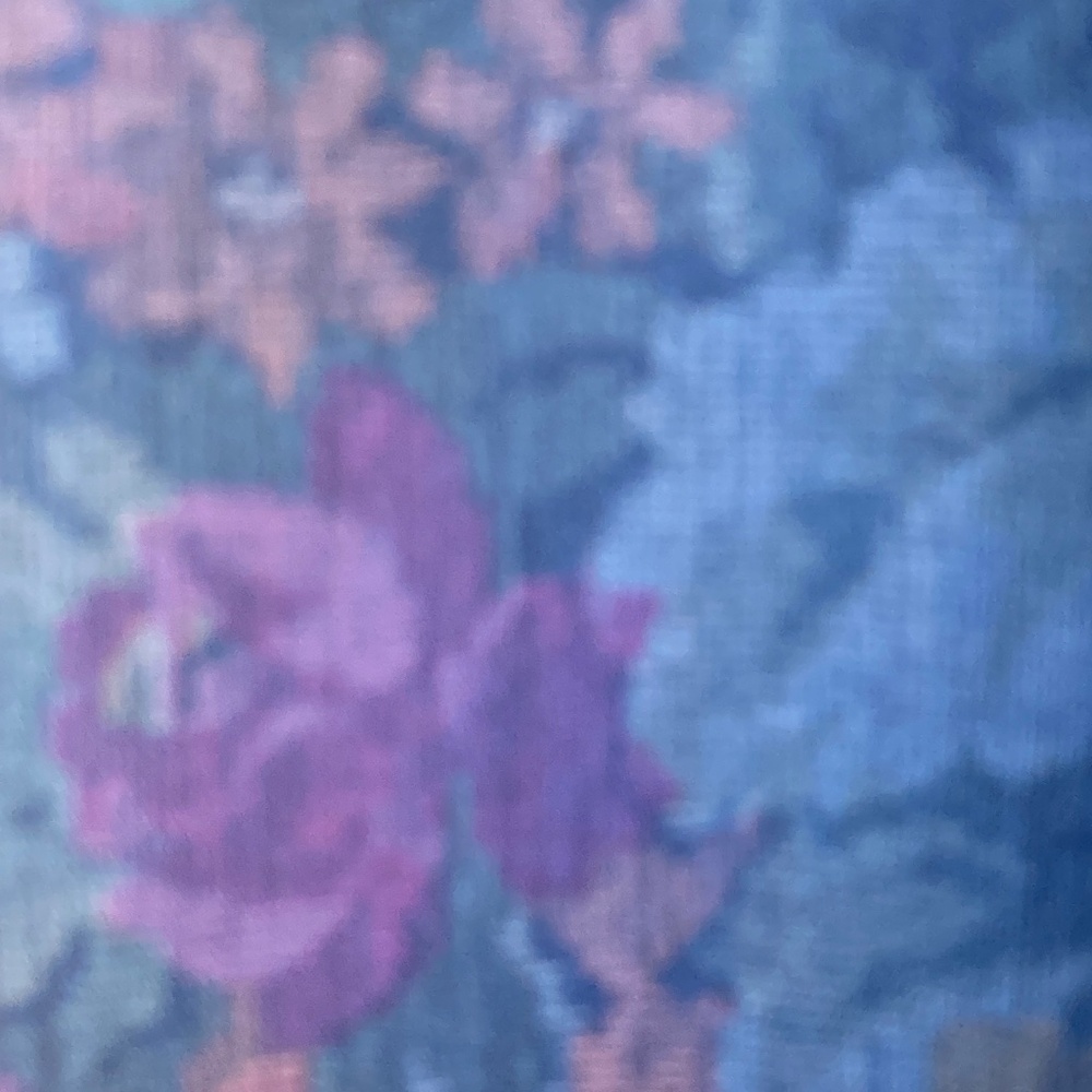 London Fog Vintage (90s) Floral Trench Coat Muted Rose Gray Size 10P USA made! - Picture 4 of 8